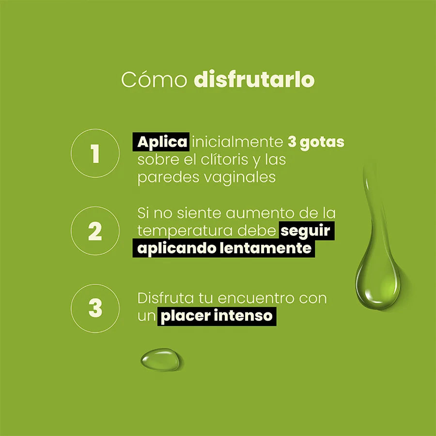 Lubricante e Intensificador Íntimo con CBD - Sensación Caliente y Electrizante (30 ml)